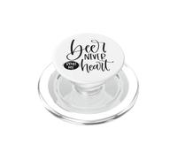 Beer Never Broke My Heart Funny Drinking Party PopSockets PopGrip for MagSafe