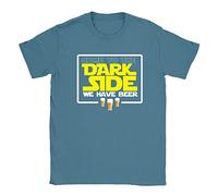 Beer On The Dark Side Mens T-Shirt XX-Large Denim Funny Star Wars Parody Beer Dad Gift