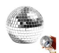 Beer Opener - 9cm Disco Ball Bottle Opener, Mirror Finish Beer Catcher Tool, Quick Open Cap Remover, No Escape Lid Catch Design | Decorative Bar Accessory for Home Kitchen Parties Gift Giving Men