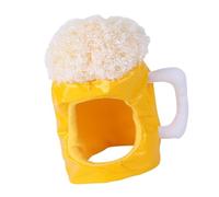 Beer Pet Hat - Novelty Beer Mug Shaped Pet Caps,Breathable Pet Hat Comfortable Puppy Cat Hat Beer Cup Sun Protection Dog Bonnet for Pet Cat Dogs