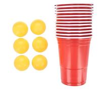 BEER PONG 18PC SET WITH 12 CUPS AND 6 BALLS - 1