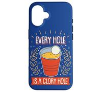 Beer-Pong Every Hole Is A Glory Hole Drinking Game Beer Case for iPhone 16