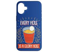 Beer-Pong Every Hole Is A Glory Hole Drinking Game Beer Case for iPhone 16 Plus
