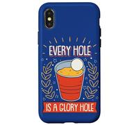 Beer-Pong Every Hole Is A Glory Hole Drinking Game Beer Case for iPhone X/XS