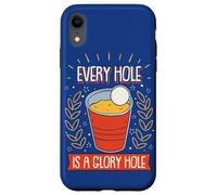 Beer-Pong Every Hole Is A Glory Hole Drinking Game Beer Case for iPhone XR