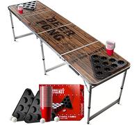 Beer Pong Official Full Set | Old School | 1 Table + 2 Racks + 22 Red Cups + 4 Balls | Complete Pack | Official Table Size | Party | OriginalCup®