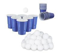 Beer pong set Drinking Game Kit Large Capacity 48 Balls Beer Pong Game Set