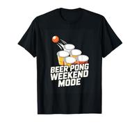 Beer Pong Weekend Mode College Party Drinking Game T-Shirt