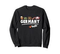 Beer Pretzel Sausage Heart Germany Flag Colors Sweatshirt