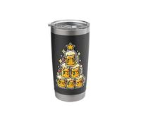 Beer Pyramid Christmas Lights Stainless Steel Insulated Tumbler
