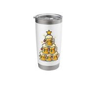 Beer Pyramid Christmas Lights Stainless Steel Insulated Tumbler