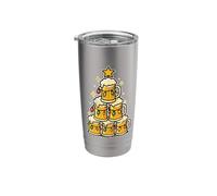 Beer Pyramid Christmas Lights Stainless Steel Insulated Tumbler