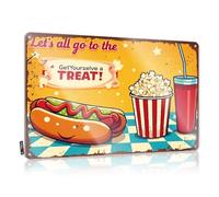 Beer Signs For Man Cave Let'S All Go To The Cinema For A Treat! Tin Sign Stuff For Boys Room Man Cave Signs And Decor(20X30CM)