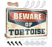 Beer Signs Metal Vintage Beware Of Tortoise Sign Funny Office Decor The Room Decorations (Size : 20X30CM)