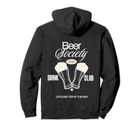 Beer Society Drink Club Drinking Bar Lifestyle Hobby Pub Pullover Hoodie