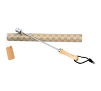 Beer Spike Beer Caranelizer Beer Carameliser Beer Warmer Real Wood Handle 100% Food-Safe and Rustproof Stainless Steel Ball (beerSpike-3)