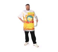 Beer Stein Costume Adults - Oktoberfest Bavarian Mug Novelty Fancy Dress | Beer stein costume, Oktoberfest fancy dress, Bavarian beer mug outfit, padded silver handle, unisex one size, novelty