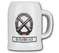 Beer Stein PzArtBtl 425 Beret Badge Artillery German Armed Forces Cannons #37403