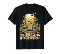 Beer Sushi Platter Vinyl Record Audio DJ Platter Graphic T-Shirt