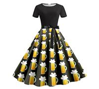 Beer Swedish Fancy Dress Oktoberfest Fancy Fancy Dress Costume Bar Servant Sale Oktoberfest Vintage Cocktail Dress Short Sleeve Knee Length Vintage A Line Horn Swing Formal Ball Party Dress Skirt