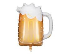 PartyDeco Foil Balloons - Big Beer Glass 26 x 21 Inch, Large Mug, Fathers Day Octoberfest Decor
