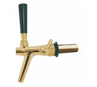 Beer tap, Beer faucet, Compensator tap - made of stainless steel, model - P3500, gold coloured 55 mm