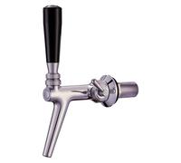 Beer tap, Beer faucet, Compensator tap - made of stainless steel, with stainless steel compensator, polished 70 mm