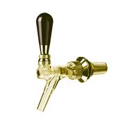 Beer tap, Beer faucet, Compensator tap, model - Speedy X transparent, gold-coloured