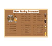 Beer Tasting Scorecards 4×6 Inch Beer Tasting Party Supplies Beer Score Card Rating Perfect for Note Taking While Beer Tasting Cards for Small Gatherings, Birthday Parties, Retirement(40 Pack)
