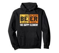 Beer The Happy Element Periodic Table Science Humor Drinking Pullover Hoodie