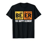 Beer The Happy Element Periodic Table Science Humor Drinking T-Shirt
