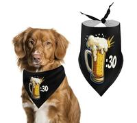 Beer Thirty Patricks Day Irish Dog Bandana Adjustable Pet Scarf Bib Cute Triangle Handkerchief for Dogs Cats Gifts