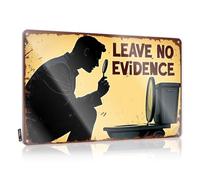 Beer Tin Signs Vintage Sets Leave No Evidence: A Detective'S Guide To Crime Scene Cleanup Tin Sign Tin Sign Metal Tin Sign Metal(30X40CM)