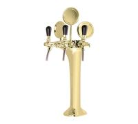 Beer tower, gold 3-way, elegant