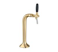 Beer tower, gold-colored, 1-line, elegant (Package price)