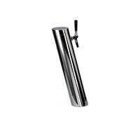 Beer tower, Pisa polished stainless steel, 1-line