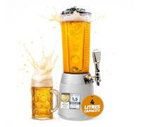 Beer-Tower XXL Drinks & Beverage Dispenser with Tap 4.0 Litres with Ice Cooler - Beer column from bavaria (White)