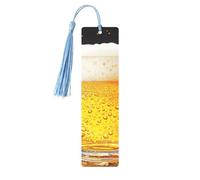 Beer Wallpaper Printed Metal Bookmarks M - Sky Blue Lightweight Aluminium Book Marker for Books, Journals & Gifts, Ideal Book Lovers, Holiday Decor & Crafts