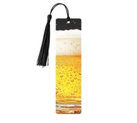 Beer Wallpaper Printed Metal Bookmarks S - Black Lightweight Aluminium Book Marker for Books, Journals & Gifts, Ideal Book Lovers, Holiday Decor & Crafts
