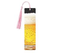 Beer Wallpaper Printed Metal Bookmarks S - Pink Lightweight Aluminium Book Marker for Books, Journals & Gifts, Ideal Book Lovers, Holiday Decor & Crafts