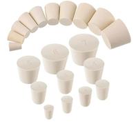 Beer Wine Making Kits 1PCS 000#-13# White Solid Rubber Stopper Push-in Sealing Plug Laboratory Pipe Tank Bottle Tapered BungVarious Sizes Home Brew(20 1pcs)