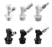 Beer Wine Making Kits 1pcs Ball Lock Disconnect Set,Homebrew Beer Keg Connector, Barbed Liquid/Gas Dispenser with Push-in Fit and Swivel Nuts Home Brew(Light Green)