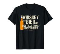 Beer with Desitillation Background Funny Saying About Beer T-Shirt