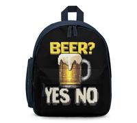 Beer Yes No Cute Backpack Small Daily Daypack Travel Shoulder Bag with Adjustable Strap Funny Graphic