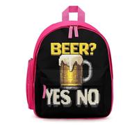Beer Yes No Cute Backpack Small Daily Daypack Travel Shoulder Bag with Adjustable Strap Funny Graphic