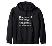 Beeraucrat Beer Drinker Definition Craft Beer Home Brew Zip Hoodie