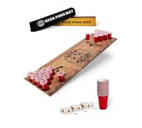 BeerBaller® Beer Pong Mat - Beer Pong Set Including Beer Pong Mat, 50 Beer Pong Cups & 4 Beer Pong Balls | Make Every Table a Beer Pong Table | Beer Pong Tables | Beer Pong Table | Drinking Game