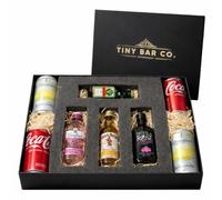 Beerhunter Premium Tiny Bar Spirit Miniatures & Mixers Gift Box Set (4 x 5cl) | Jagermiester, Tequila Rose, Gordon's Pink Gin & Captain Morgan's Spiced Rum with Lemonade & Coca-Cola