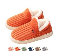 BeerMmay Puffy Cozy Stylish Slipper for Women Men, 2025 Upgraded Cozy Cloud Slipper, Non-Slip Anti-Slip Thick-Soled House Shoes (Orange,X-Large)