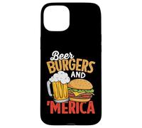 beers burgers and merica Perfect for 4th of July, Memorial D Case for iPhone 15 Plus